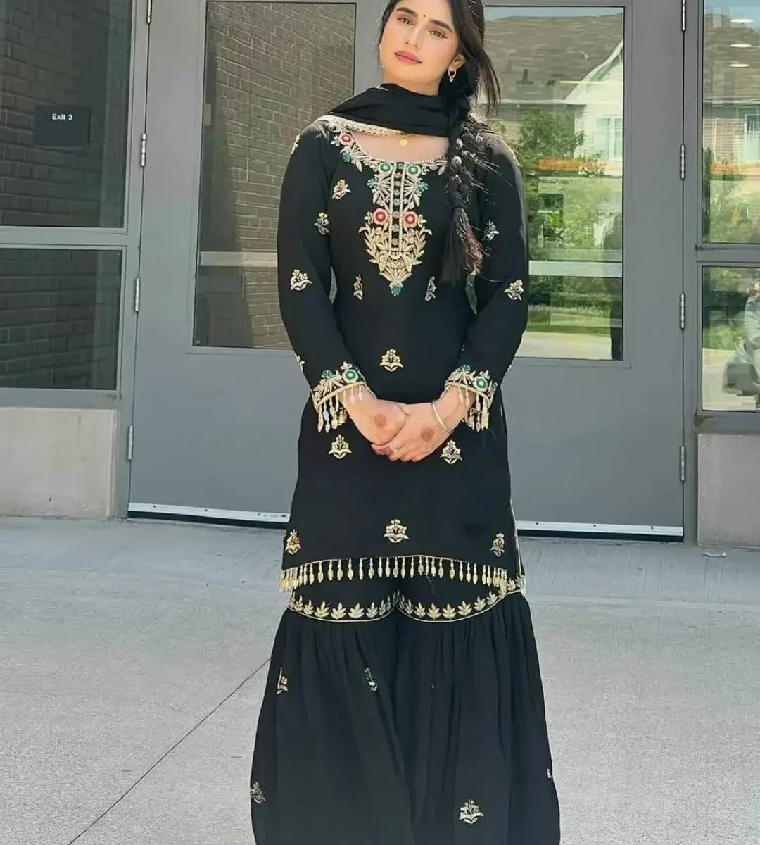 Chinon Silk Heavy Party Wear Suit Set