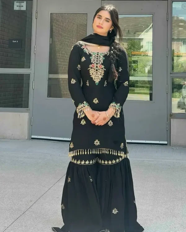 Chinon Silk Heavy Party Wear Suit Set