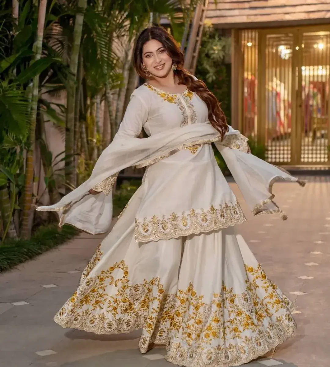 Heavy Sharara Suit Party Wear​ Set