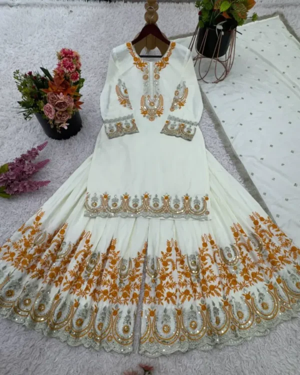 Heavy Sharara Suit Party Wear​ Set 2