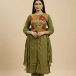 Pure Cotton Green Salwar Suit Set