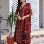 Cotton Printed Kurti Pant Dupatta Set