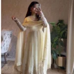 Party Wear Silk Anarkali Suit Set