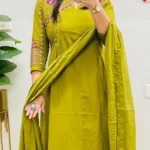 Pure Cotton Green Salwar Suit Set
