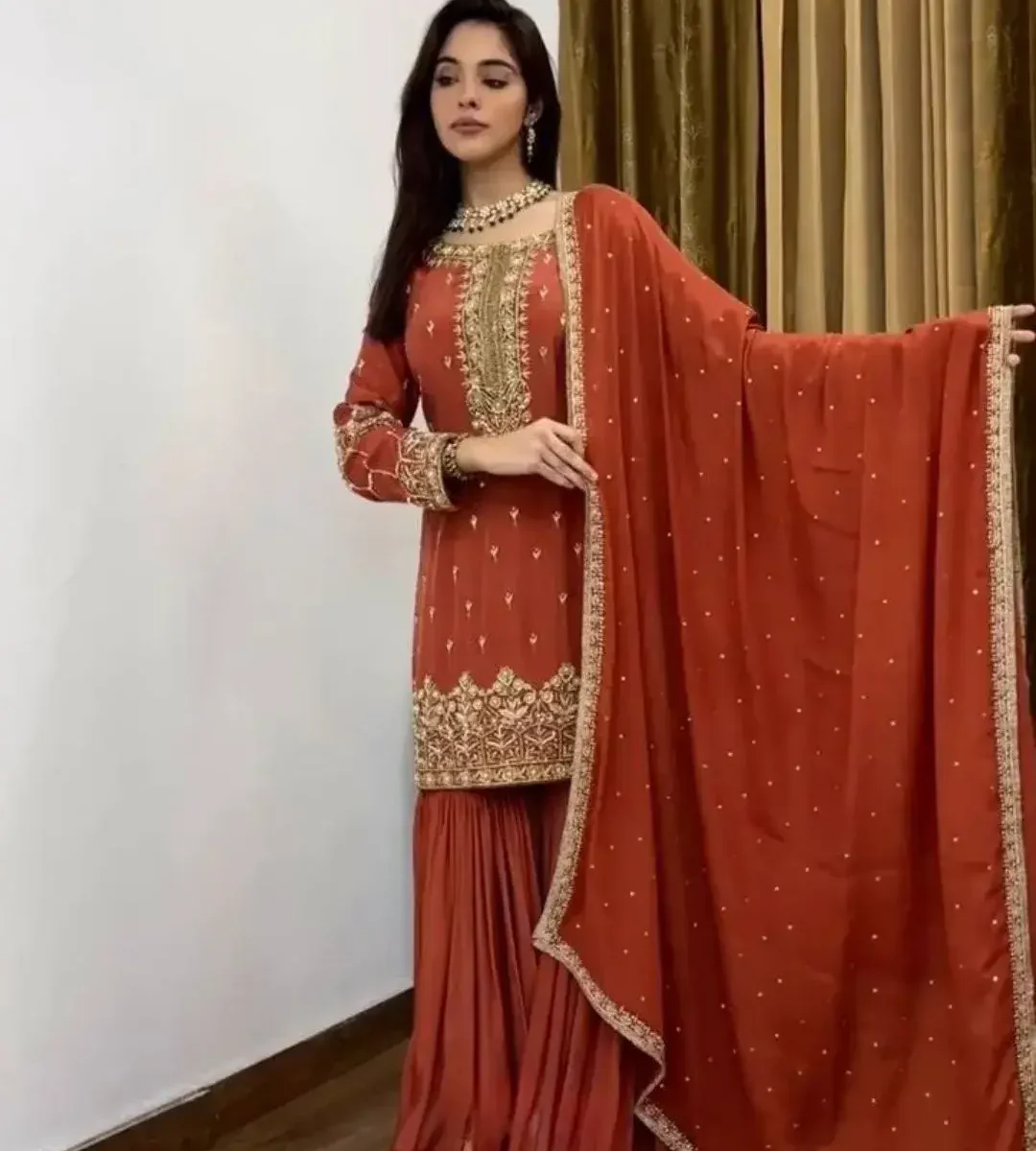 Simmer Silk Party Wear Suit Set