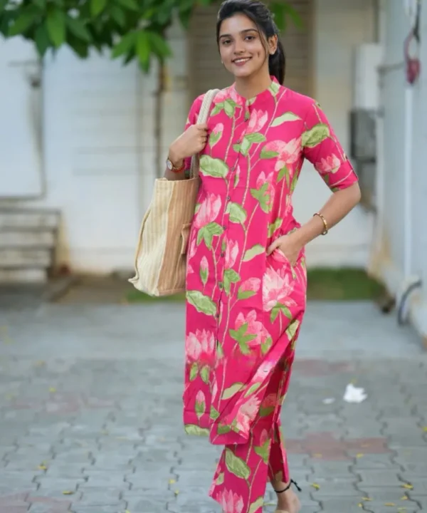 Cotton Printed Office Wear Co-Ord Set