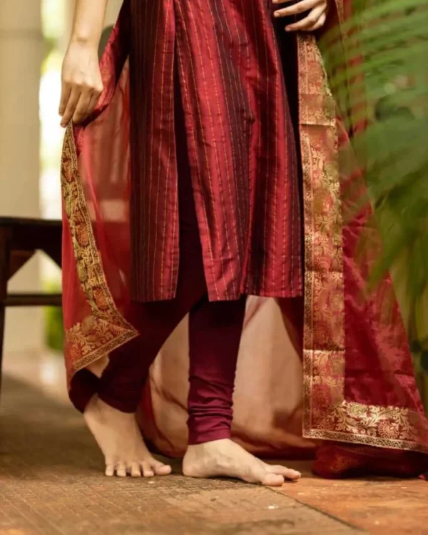 Cotton Kurti Pant Dupatta Party Wear Set