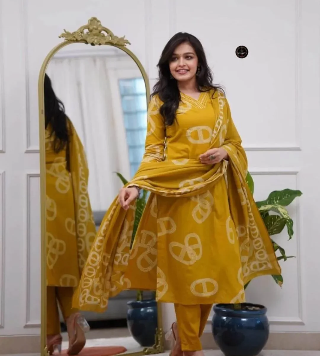 Cotton Print Salwar Suit Set