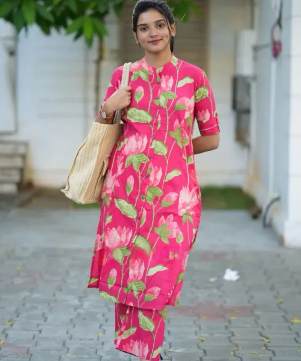 Cotton Printed Office Wear Co-Ord Set