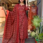 Cotton Floral Print Salwar Suit Set