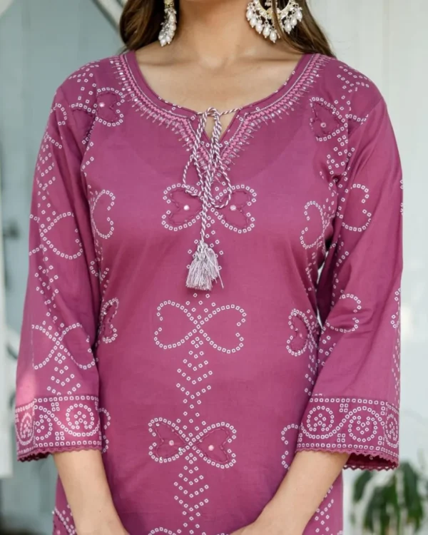 Printed Cotton Salwar Suit Set