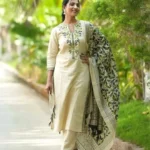 Off White Color Salwar Suit​ With Dupatta
