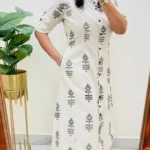 Off White Imported Floral Print Co-Ord Set
