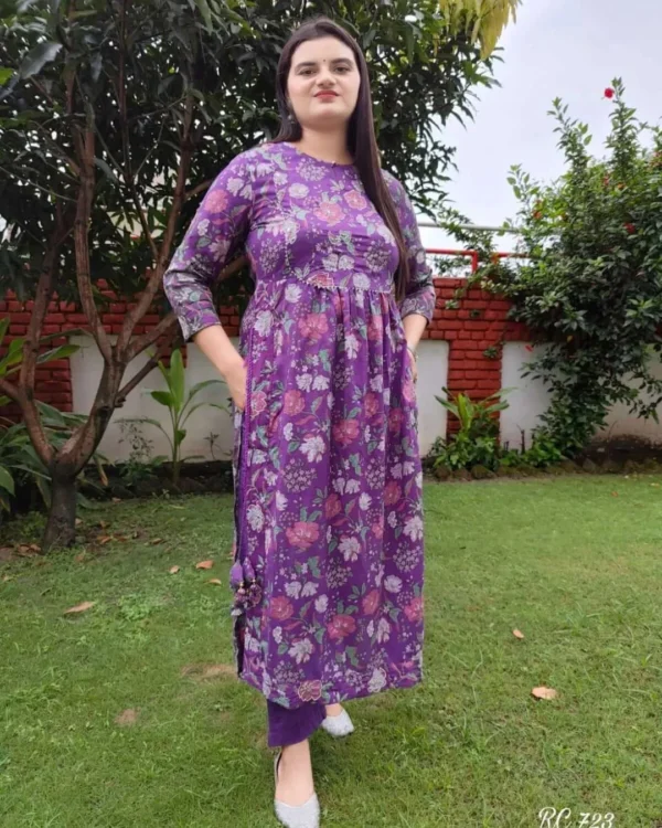 Naira Cut Cotton Kurta Pant Set