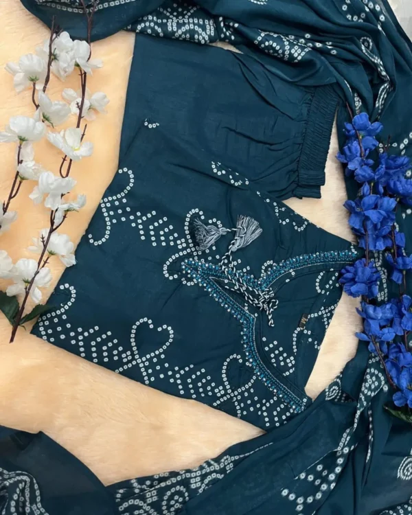 Printed Cotton Suit Set With Dupatta​