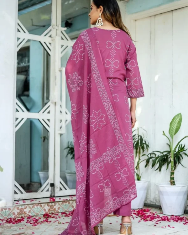 Printed Cotton Salwar Suit Set