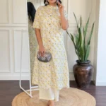 Cotton Office Wear Formal Kurti Pant Set​