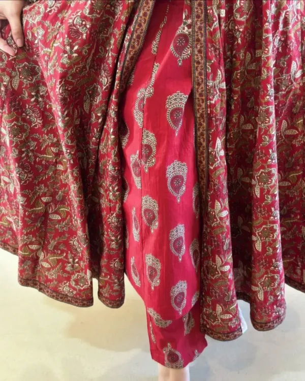 Anarkali Floral Print Salwar Suit Set