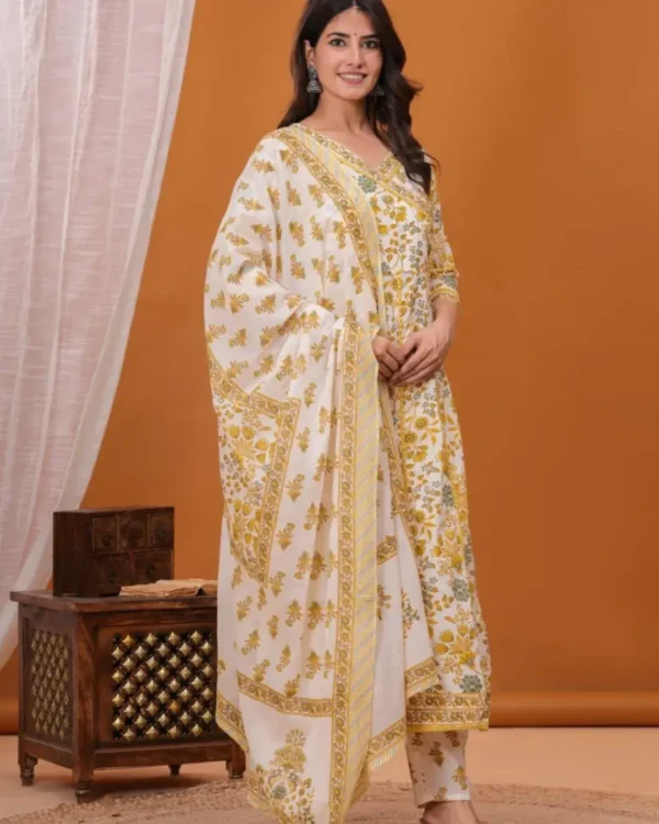 Cotton Angrakha Suit Set
