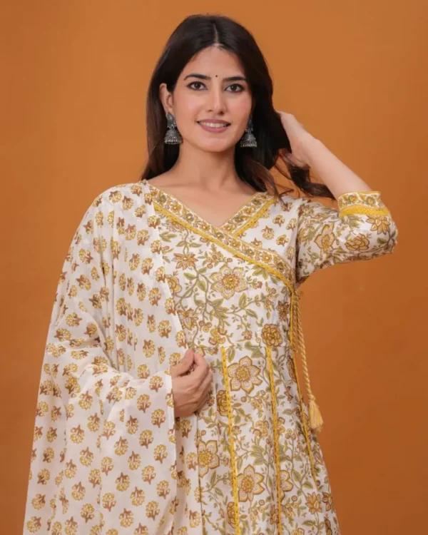 Cotton Angrakha Suit Set