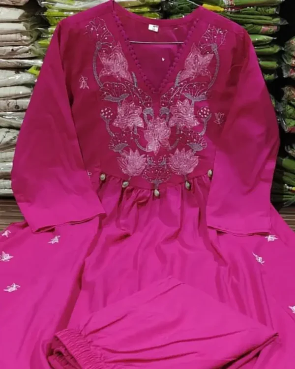 Cotton Office Wear Kurti Pant Set 2