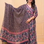 Cotton Women Flared Anarkali Suit Set