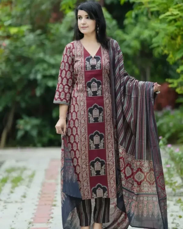 Jaipuri Print Cotton Suit Set ​