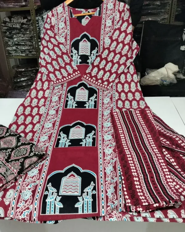 Jaipuri Print Cotton Suit Set ​1
