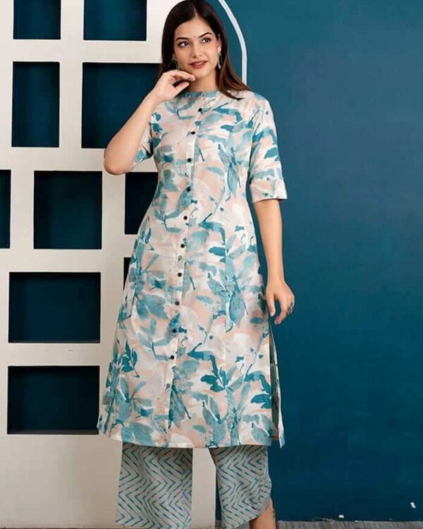 Formal Office Wear Kurti Pant Set