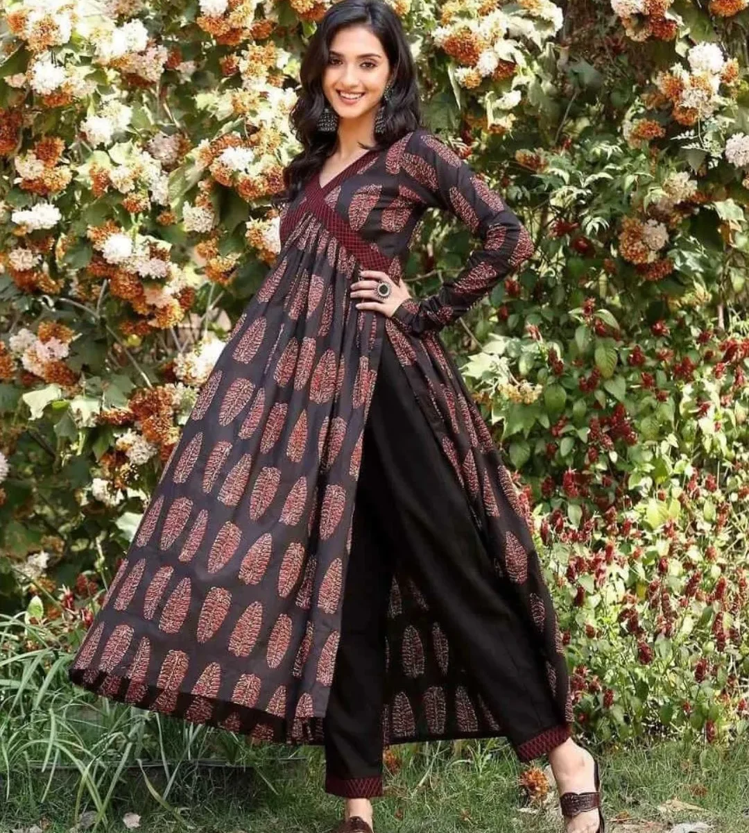 Cotton Printed Alia Style Kurti Pant Set
