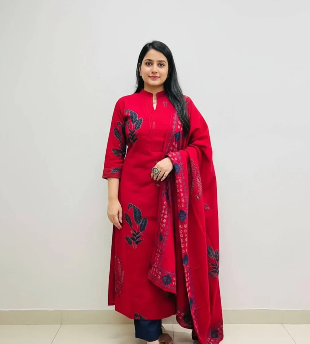 Floral Cotton Printed Suit Set