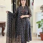 Cotton Kurti Pant Dupatta Party Wear Set