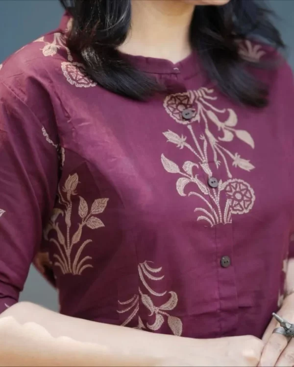 Cotton Printed Office Wear Co-Ord Se