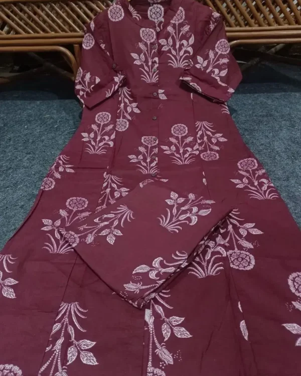 Cotton Printed Office Wear Co-Ord Se