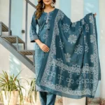 Printed Cotton Suit Set With Dupatta​