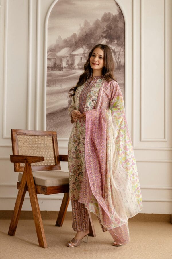 Jaipuri Print Cotton Suit Set