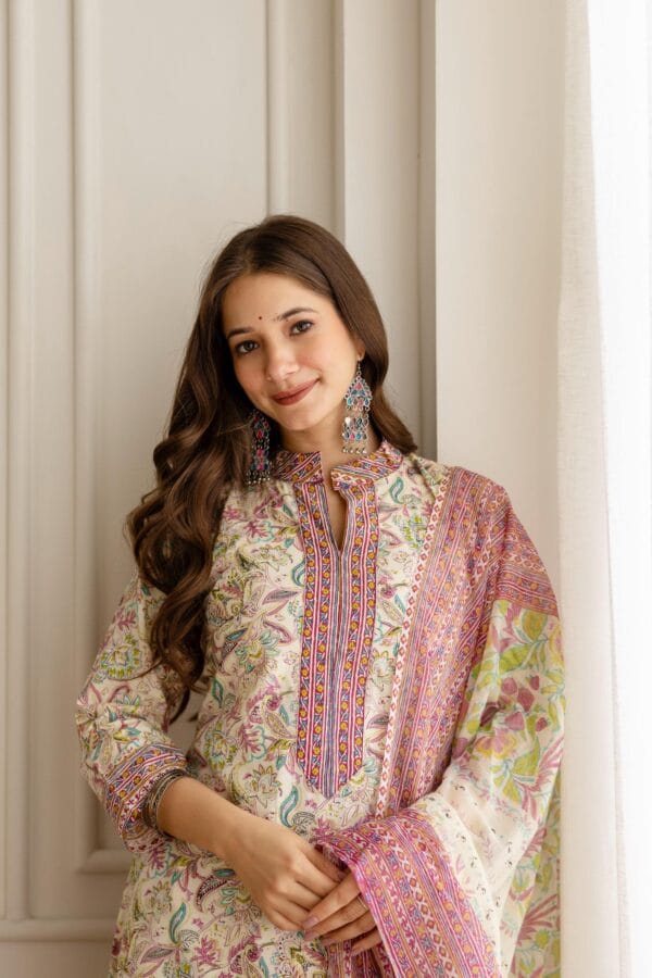 Jaipuri Print Cotton Suit Set