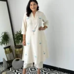 White Flamingo Cotton Kurti Pant for Office Wear
