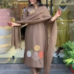 Elegant Mal Cotton Kurti Pant Dupatta Set