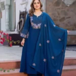 Elegant Mal Cotton Kurti Pant Dupatta  Set