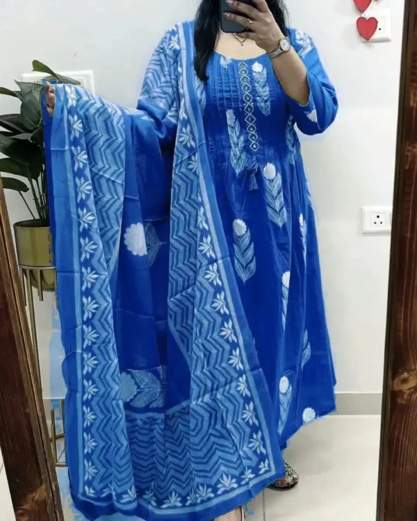 Cotton Floral Print Salwar Suit Set