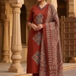 Summer Printed Cotton Suit Set