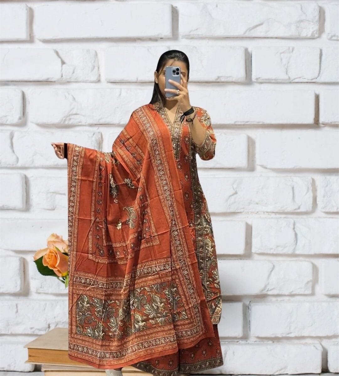 Cotton Floral Print Salwar Suit Set