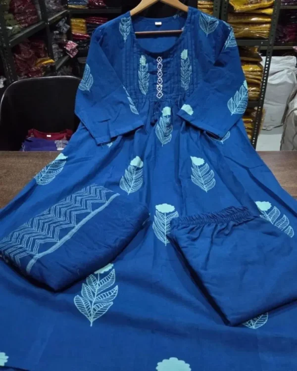 Cotton Floral Print Salwar Suit Set