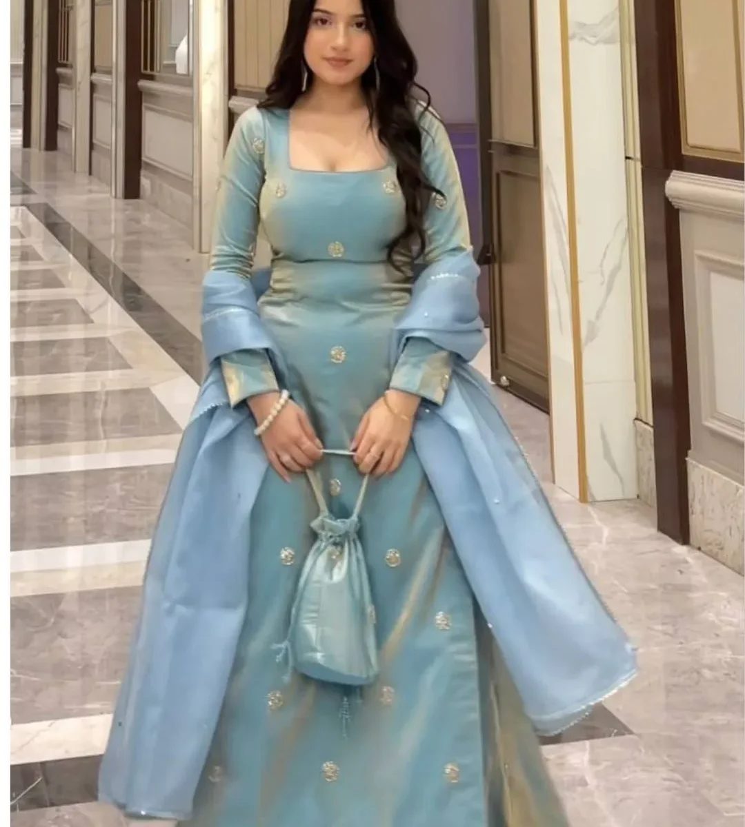 Fancy Party Wear Suit Set With Dupatta