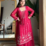 Heavy Sharara Suit With Dupatta Set