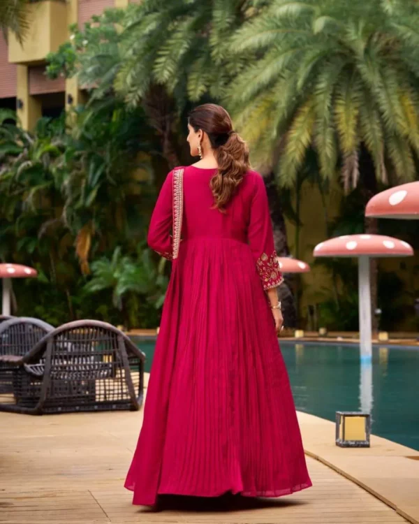 Gulnaar Anarkali Gown with Sequin Work