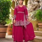 Palazzo Suit For Wedding With Dupatta Set