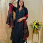 Black cotton suit set