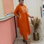 Ajrakh Printed A-Line Suit Set